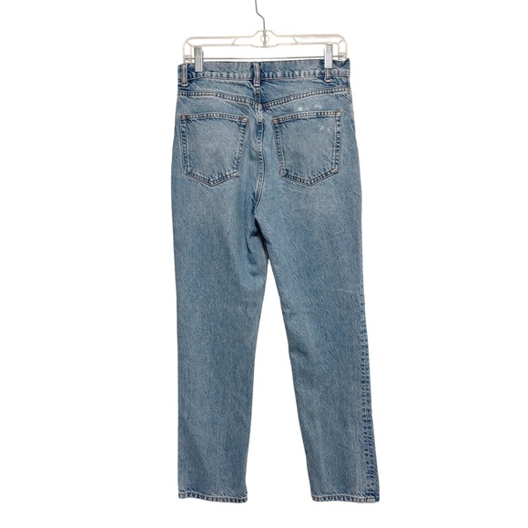 Reformation Cynthia High Rise Straight Jeans Blue Button Fly Size 28 - Picture 2 of 12